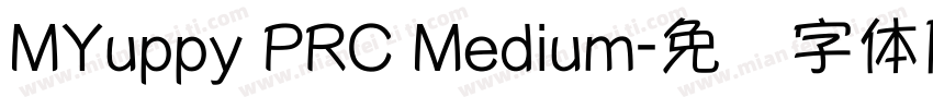 MYuppy PRC Medium字体转换